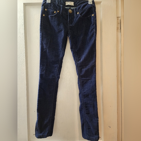 Free People Denim - Free People Women's Dark Jeans, Size 25, Ankle Zip, 28 1/2 inseam
